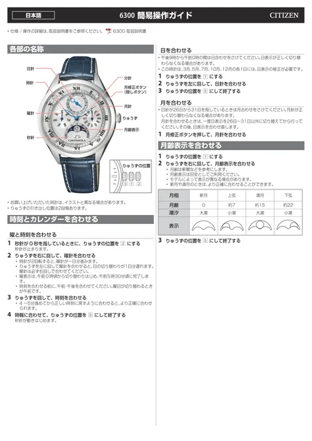 citizen シチズンウオッチ6300